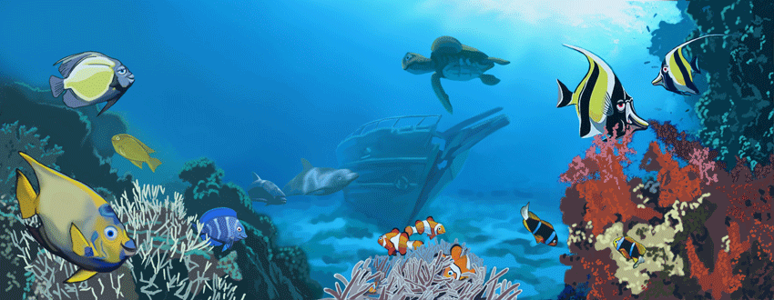 design for Undersea mural/link to the Undersea Mural in context