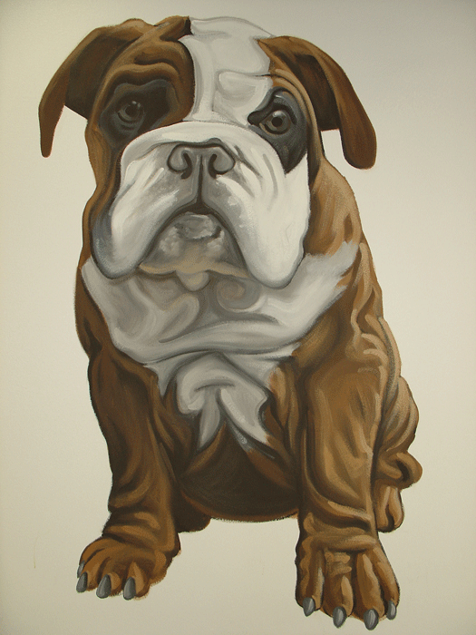 Bulldog Mural/link to mural in context
