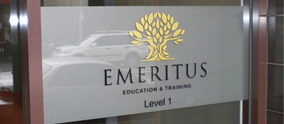 image of vinyl door sign